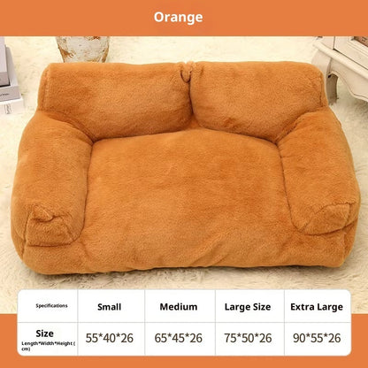 Large Pet Sofa Rabbit Plush Pet Bed