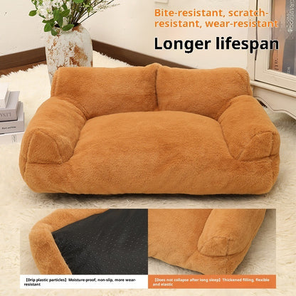 Large Pet Sofa Rabbit Plush Pet Bed